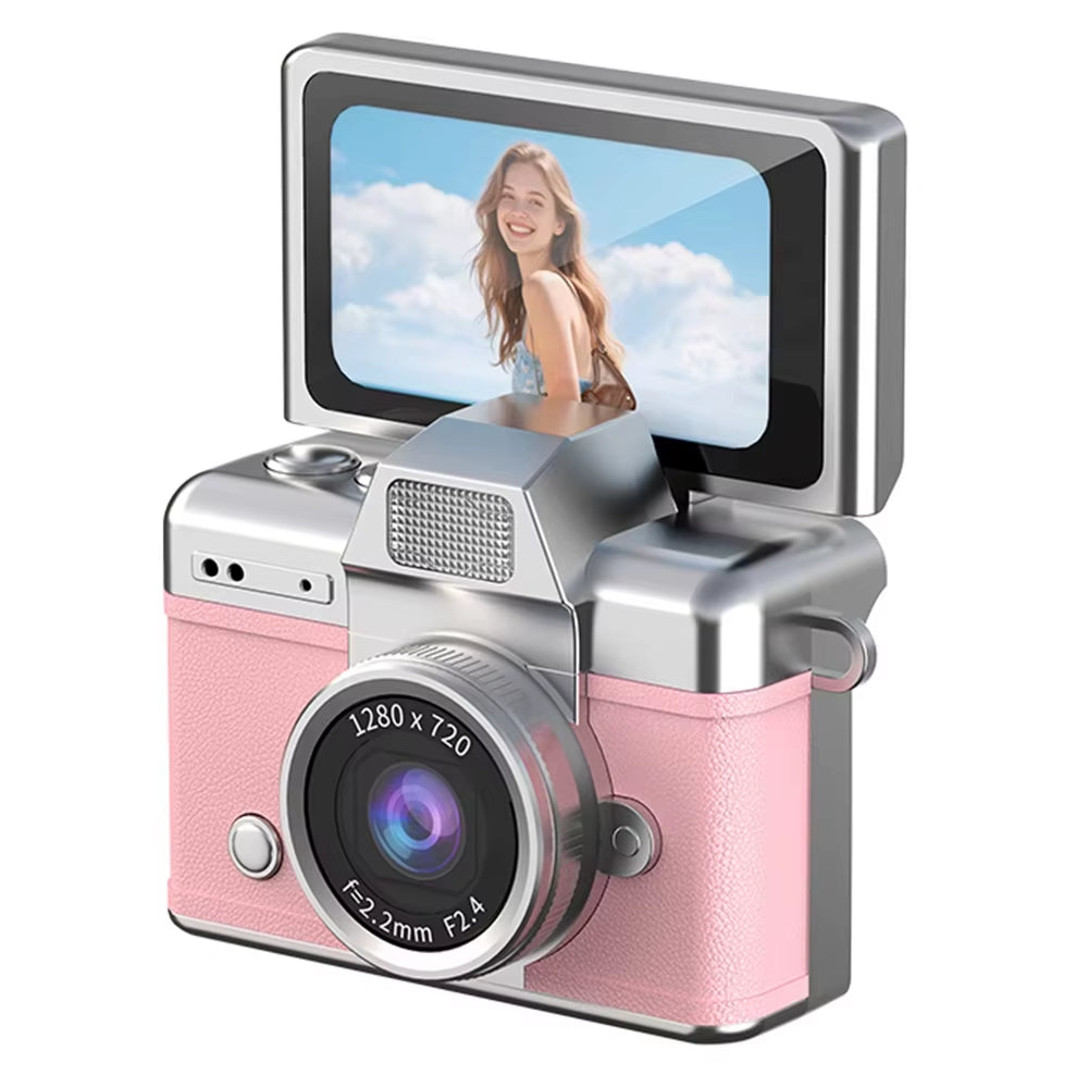 Thumb Keychain Camera 1.47 Inch Flip Screen Retro CCD Mini Digital Camera HD Very Small Camcorder Video Recorder
