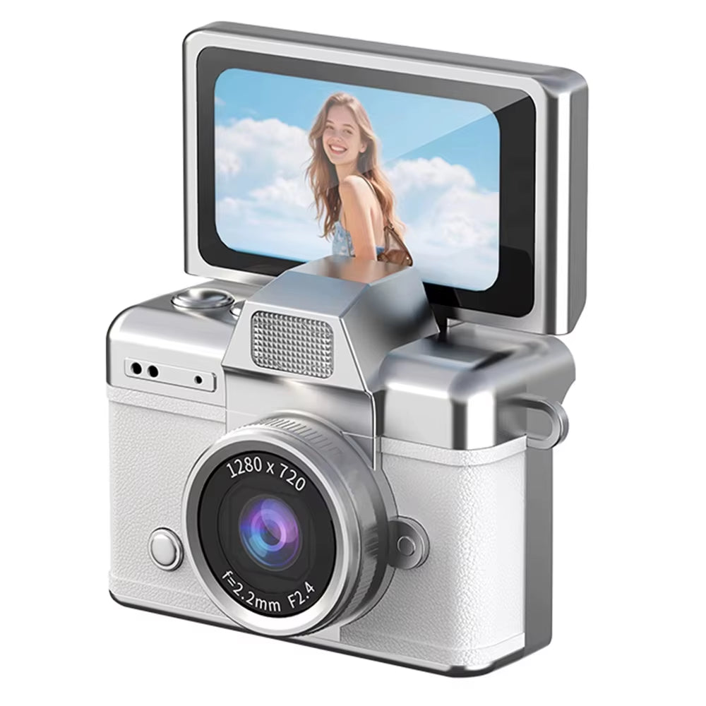 Thumb Keychain Camera 1.47 Inch Flip Screen Retro CCD Mini Digital Camera HD Very Small Camcorder Video Recorder