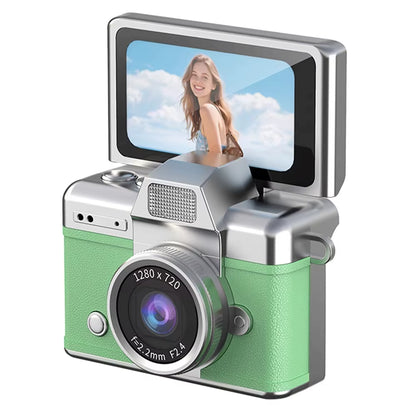 Thumb Keychain Camera 1.47 Inch Flip Screen Retro CCD Mini Digital Camera HD Very Small Camcorder Video Recorder
