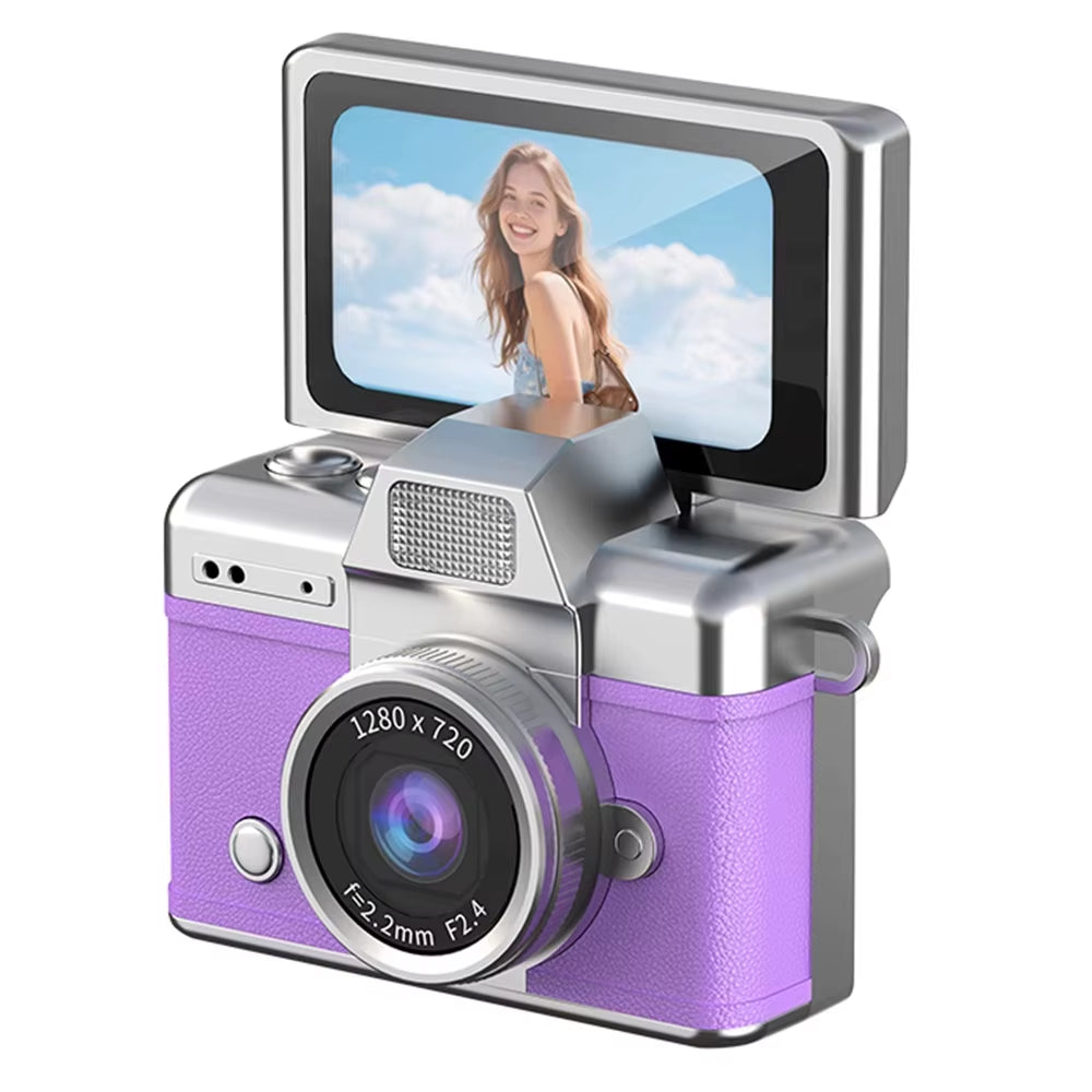 Thumb Keychain Camera 1.47 Inch Flip Screen Retro CCD Mini Digital Camera HD Very Small Camcorder Video Recorder