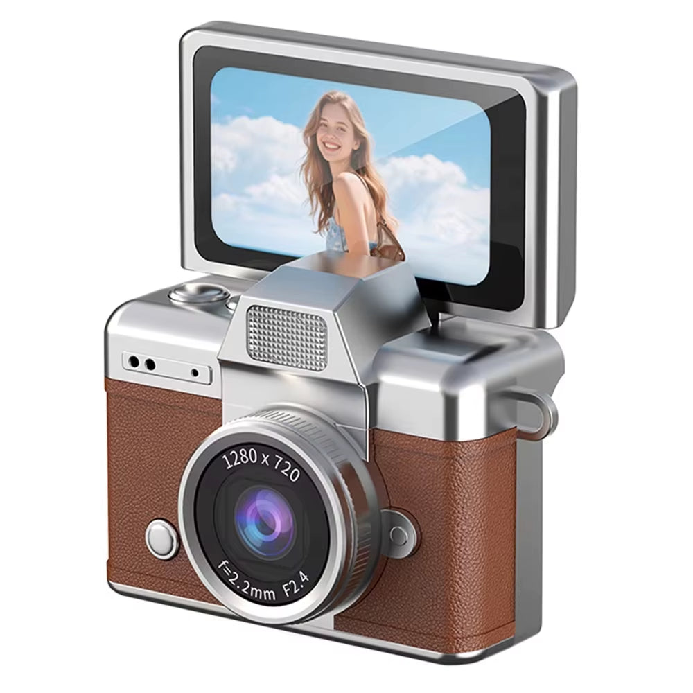 Thumb Keychain Camera 1.47 Inch Flip Screen Retro CCD Mini Digital Camera HD Very Small Camcorder Video Recorder